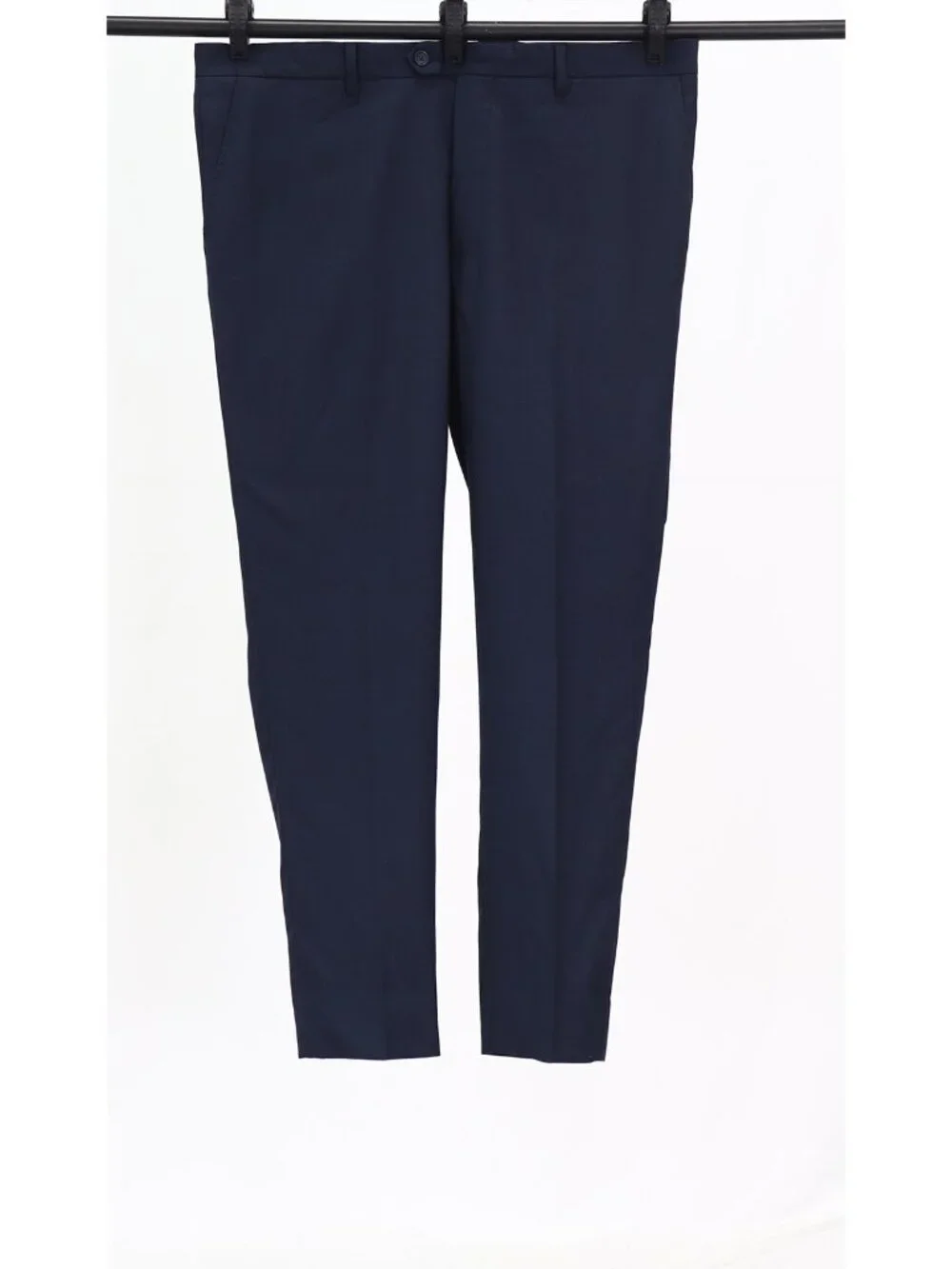 Pronto Uomo 46R 40x30 Navy Full Suit 2-Button Solid R965